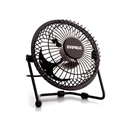 EVEREST EFN-482 MASAÜSTÜ METAL SİYAH USB FAN