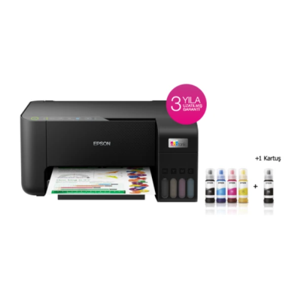 EPSON L3250 A4 TANKLI YAZICI TARAYICI FOTOKOPİ WI-FI RENKLİ YAZICI