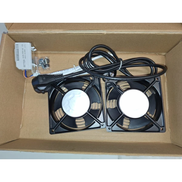 LANDE LA08F2T­ES-B­LG FILTRELI 2 GIRISLI FAN MODULU (BEYAZ) TERMOSTAT SWITCH'Lİ ES SERISI ICIN (KAFES SOMUN,JMT VIDA DAHIL)