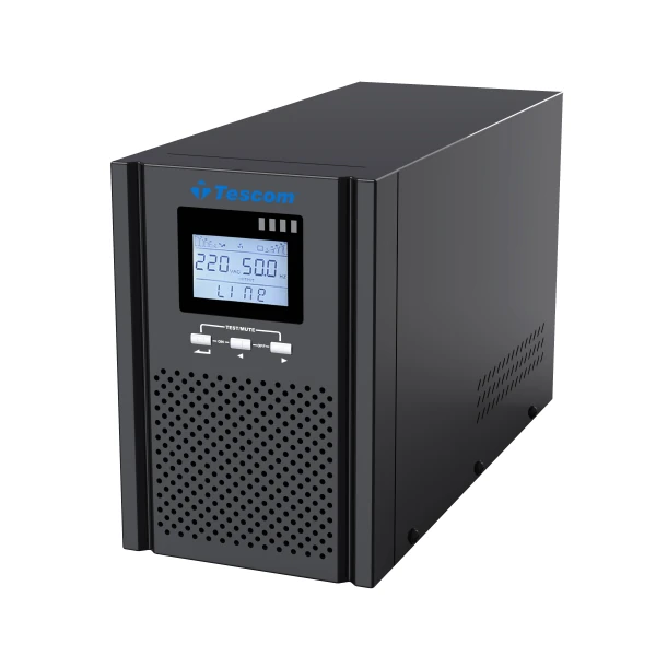 TESCOM TEOS+101  1 KVA ONLINE 1F/1F  2x12V/9AH  5-10 DK  LCD  UPS GÜÇ KAYNAĞI