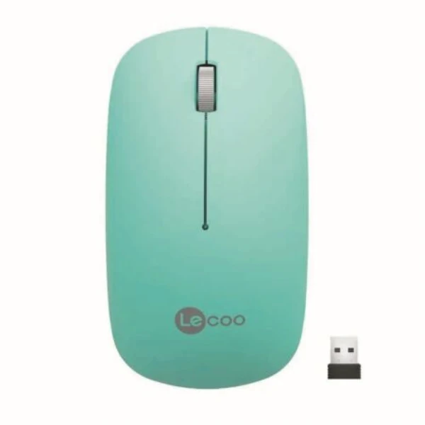 LECOO WS214-T KABLOSUZ 1200DPI 3 TUŞLU OPTIK MOUSE TURKUAZ