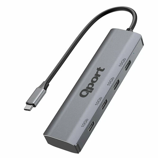 QPORT Q-TUC06 TYPE-C TO 4 PORT TYPE-C ÇOKLAYICI