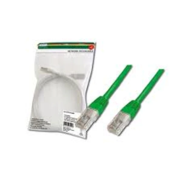 DIGITUS DK-1617-005/G 50CM YEŞİL PATCH KABLO CAT6 U/UTP,YANGINA DAYANIKLI (250MHZ) POE* READY