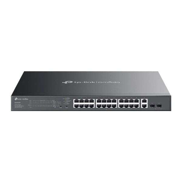 TP-LINK OMADA ES228GMP 384W POE 24 PORT GIGABIT POE+ PORT + 2X GIGABIT ETHERNET + 2X SFP FREE CLOUD YÖNETİMİ