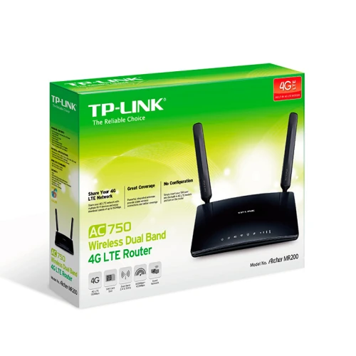 TP-LINK ARCHER MR200 750 Mbps DUAL BAND 3G/4G LTE 