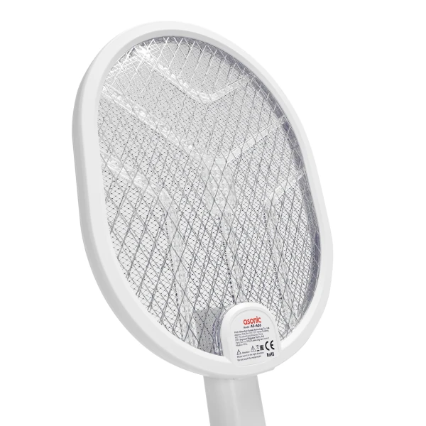 ASONIC AS-A26 BEYAZ 1200MAH 3000V ÇIKIŞ UV IŞIKLI ŞARJLI KATLANABİLİR ASKILI RAKET SİNEK ÖLDÜRÜCÜ