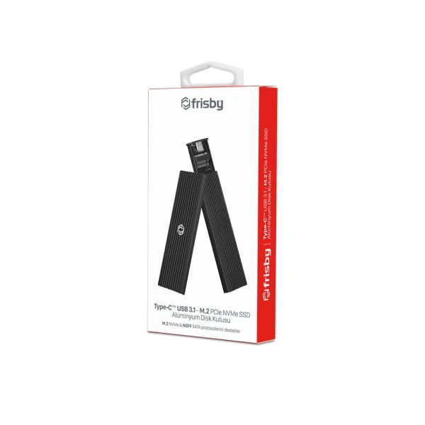 FRISBY FHC-M2305 TYPE-C USB 3.1 - M.2 PCIE NVME SSD ALÜMINYUM DISK KUTUSU
