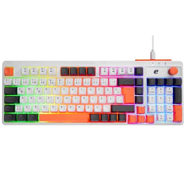 ACER EMACHINES EAK860 BEYAZ USB RAINBOW AYDINLATMALI Q STANDART KOMPAKT KLAVYE