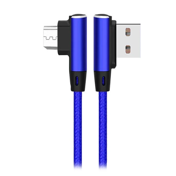 S-LINK SWAPP SW-C555 1M 3A MICRO LACIVERT KILIFLI METAL-L-KABLO