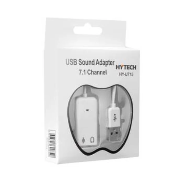 HYTECH HY-U715 Kablolu USB Beyaz Ses Kartı 7.1