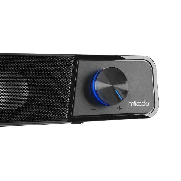 MIKADO MD-69S SİYAH 3WX2 LED IŞIKLI MULTIMEDIA SOUNDBAR SPEAKER