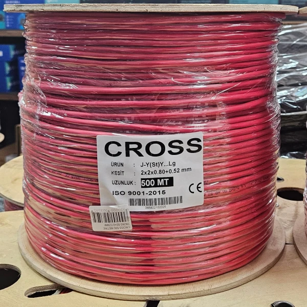 CROSS 500 METRE 2X2X0.80+0.52MM J-Y(ST)Y...LG  YANGIN KABLOSU CCA ALAŞIMLI