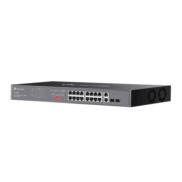 TP-LINK OMADA DS1018GMP 16 PORT GIGABIT+2X1GB RJ45/SFP COMBO 250W 250 METRE POE MESAFE METAL RACKMOUNT KASA SWITCH