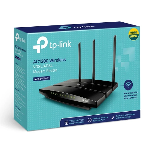 TP-LINK ARCHER VR400 1200 Mbps KABLOSUZ DUAL BAND 