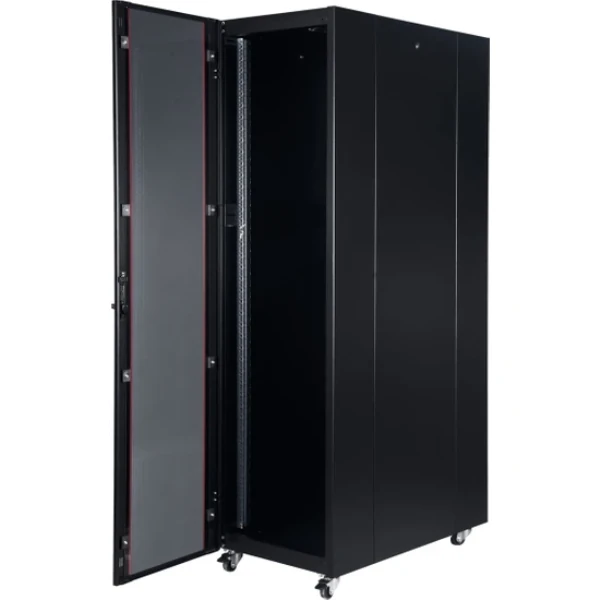 LANDE LN-HL36U8010BL-BAAA-A-M00T MONTAJLI 36U W800MM X D1000MM PROLINE400 DIKILI TIP SERISI KABINET (SIYAH) (ON CIFT ACILIM CAM