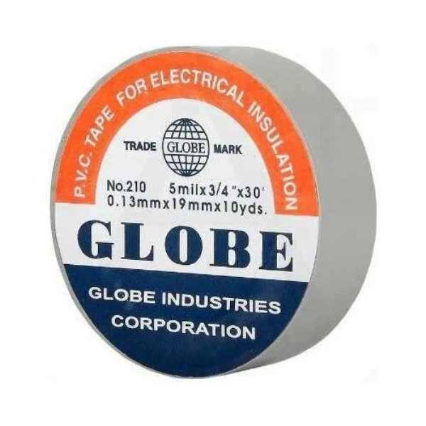 GLOBE GRİ İZOLE BANT ELEKTRİK BANDI  0.13MM X 19MM X 10YDS