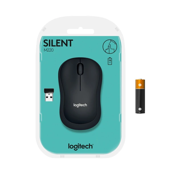 LOGITECH M221 SESSİZ KABLOSUZ MOUSE-SİYAH 910-006510