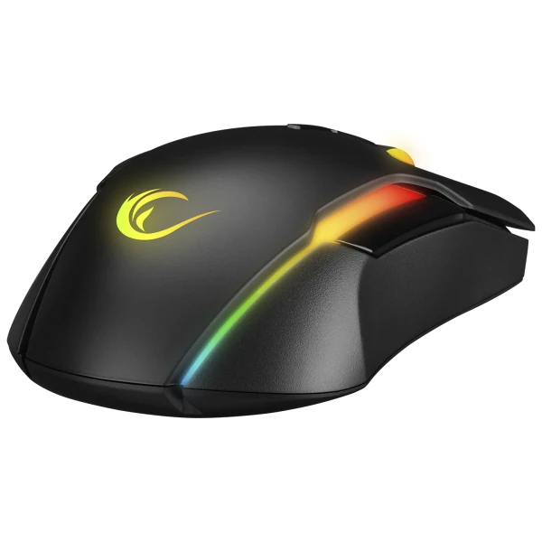 RAMPAGE SMX-R45 ORBIT USB SIYAH 6400DPI RGB LEDLI USB OYUNCU MOUSE