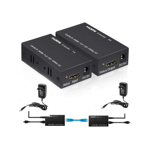 APRONX APX-60M CAT5E/CAT6 60M FULLHD 1080P 3D HDMI EXTENDER