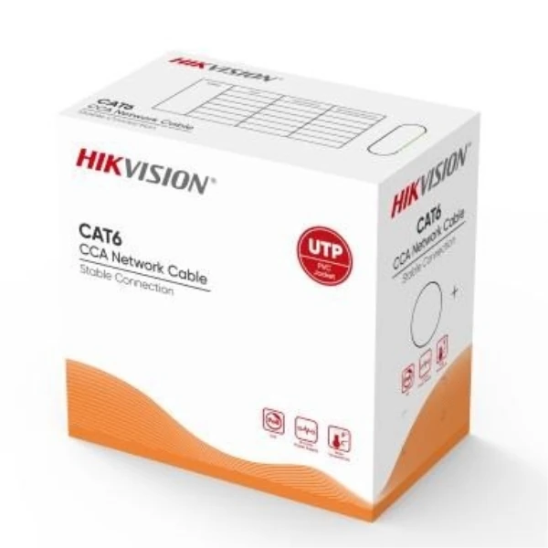 HIKVISION DS-1LN6UU/CCA 305 METRE GRİ CAT6 U/UTP CCA KABLO