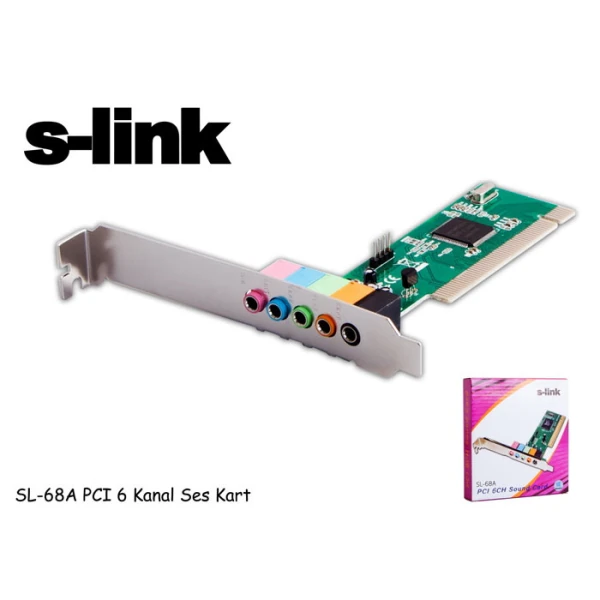 S-LINK SL-68A PCI 6 KANAL SES KARTI