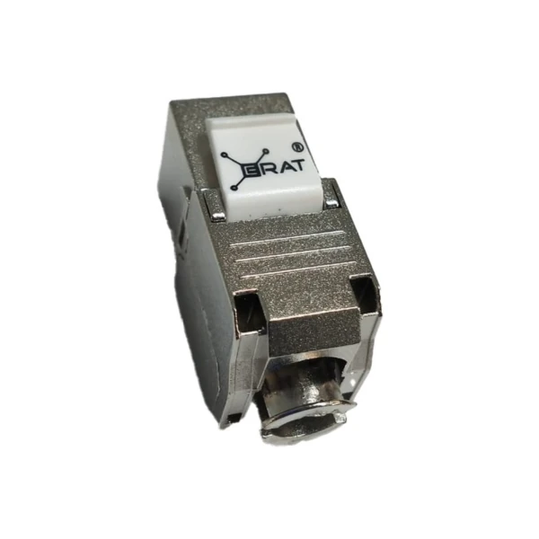 ERAT 1MKJS180000000Y000 CAT6A FTP KEYSTONE JACK 180 DERECE SHIELDED
