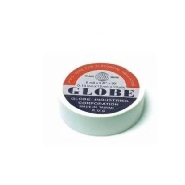 GLOBE BEYAZ İZOLE BANT ELEKTRİK BANDI  0.13MM X 19MM X 10YDS
