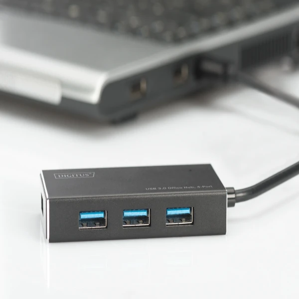 DIGITUS DA-70240-1 4 PORT USB ÇOĞALTICI USB 3.0 , ÇOKLAYICI, 4 GİRİŞLİ