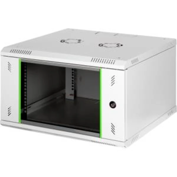 LANDE LN-WB-06U6045-CC-F DEMONTE 6U 19'' WB PROLINEB DUVAR TIPI KABINET G600XD450 MM. CAM ÖN KAPI / AÇIK GRİ 