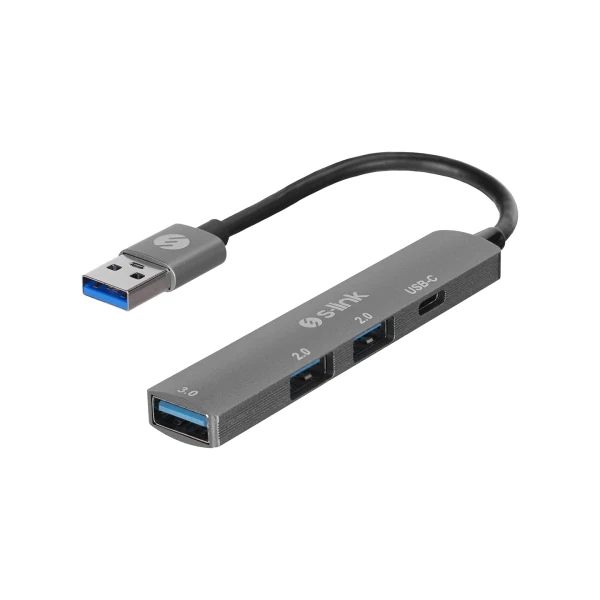 S-LINK SW-U322 2*USB2.0, 1*USB3.0, 1*TYPE-C TYPE-C METAL USB HUB