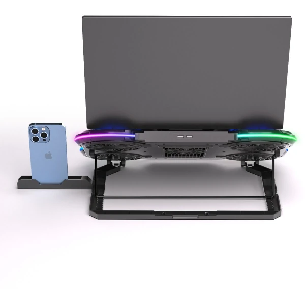FRISBY FNC-5270ST RGB NOTEBOOK SOĞUTUCU & STAND LCD KONTROL PANEL  METAL IZGARA 2 X USB PORT