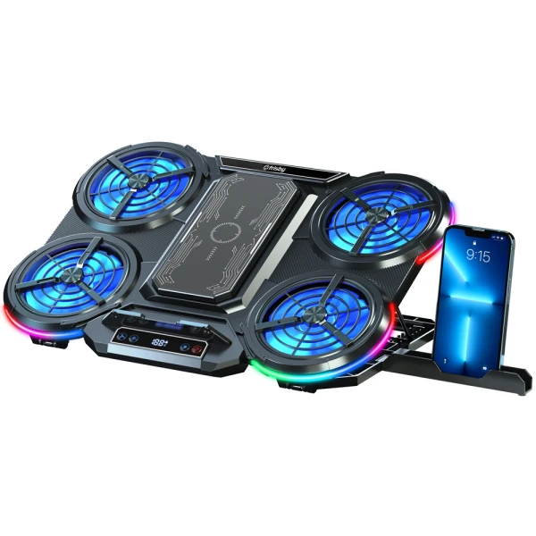 FRISBY FNC-5270ST RGB NOTEBOOK SOĞUTUCU & STAND LCD KONTROL PANEL  METAL IZGARA 2 X USB PORT