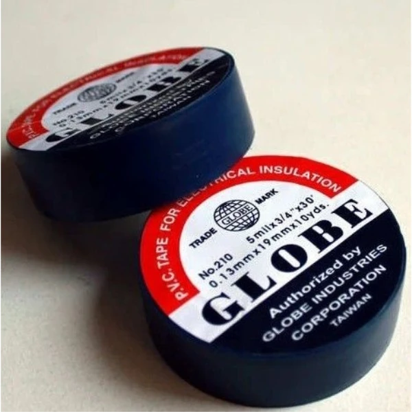 GLOBE SİYAH İZOLE BANT ELEKTRİK BANDI  0.13MM X 19MM X 10YDS