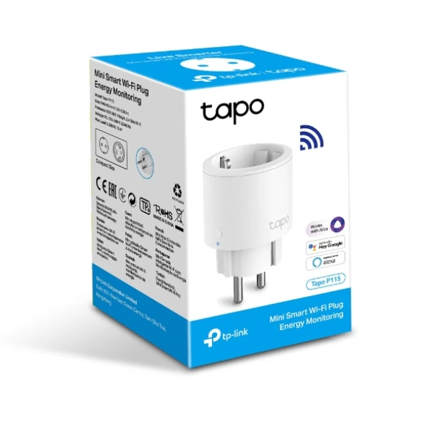 TP-LINK TAPO P115 MINI Wi-Fi AKILLI PRİZ (TEKLİ)