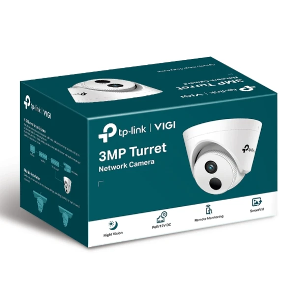 TP-LINK VIGI C400HP-2.8 3MP 25FPS  30FPS TURRET NETWORK KAMERA