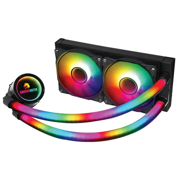 GAMEBOOSTER GB-LCS-PS240-BE INFINITY 240 BE ARGB FANLI 240MM (İNTEL/AM4) SERISI UYUMLU SIVI SOĞUTMA SISTEMI (SIYAH) 1700P / AM5