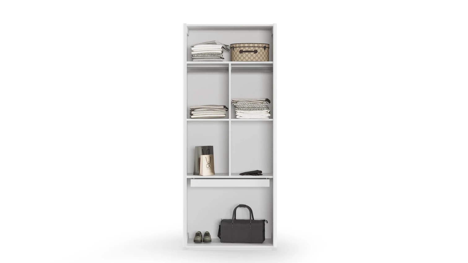 Lucca Dolap 2 Kapılı - Pantolonluklu Dolap