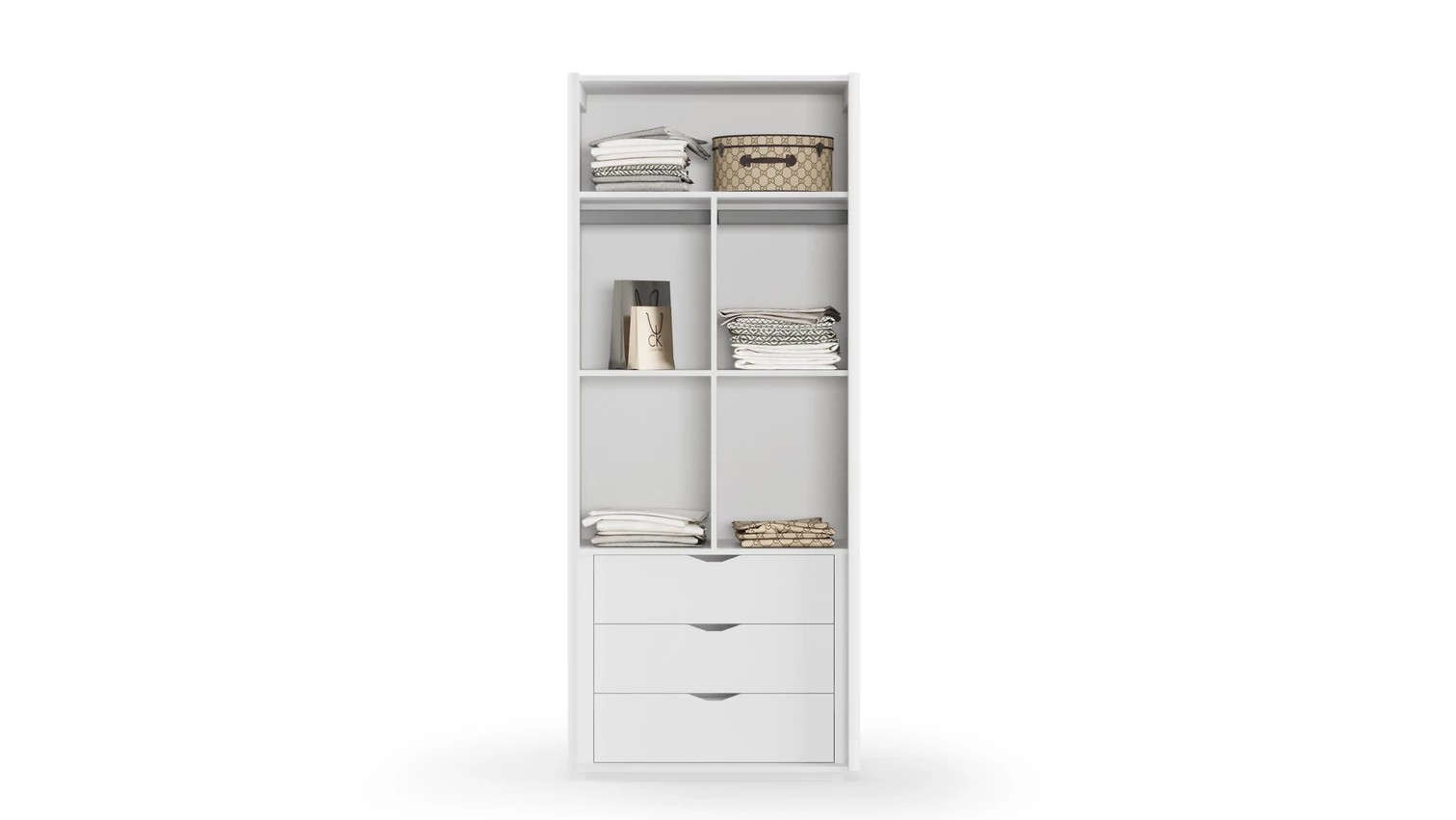 Lucca Dolap 2 Kapılı - Çekmeceli Dolap