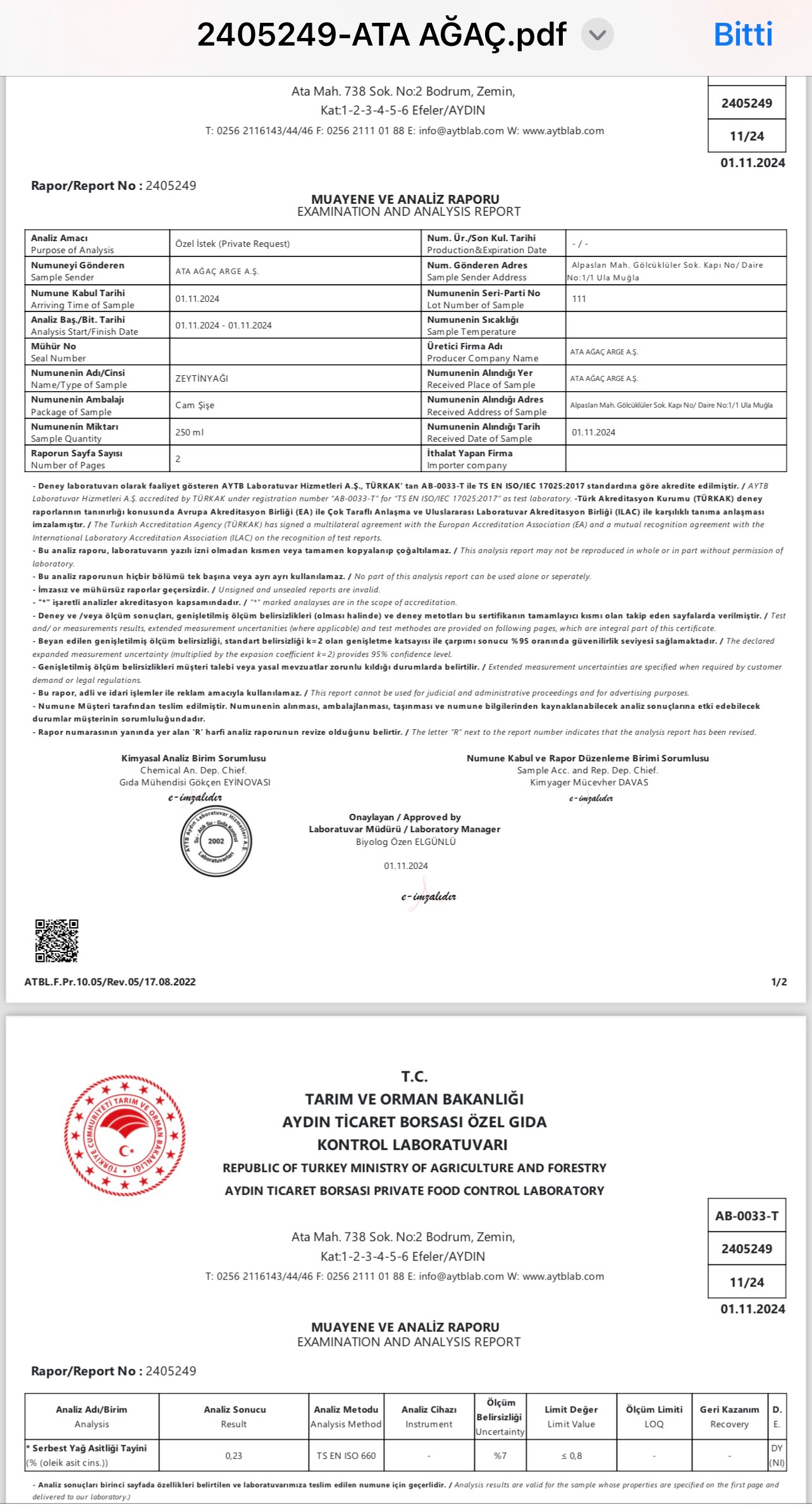 İçimlik Zeytinyağı 500 Ml