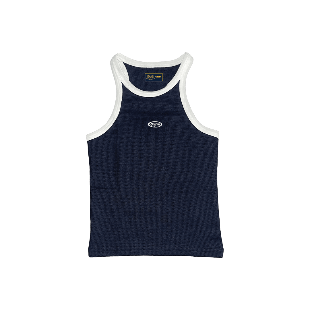 SZN Women Crop Navy Tank