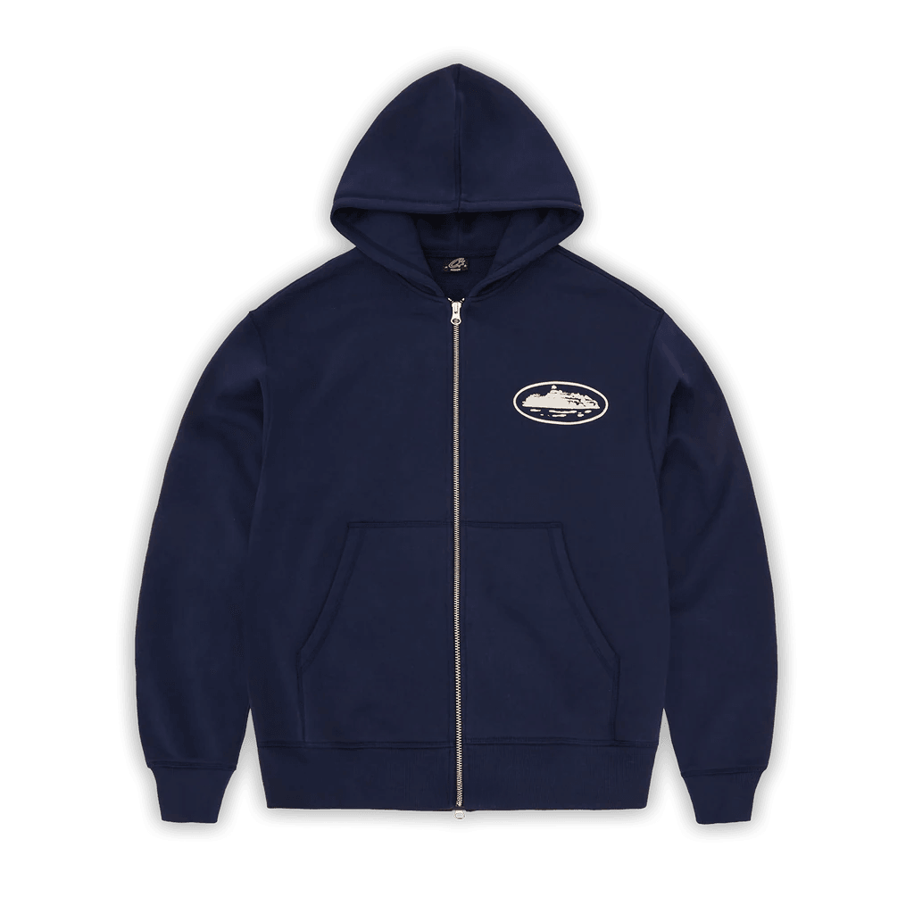 Island OG Zip Navy Hoodie