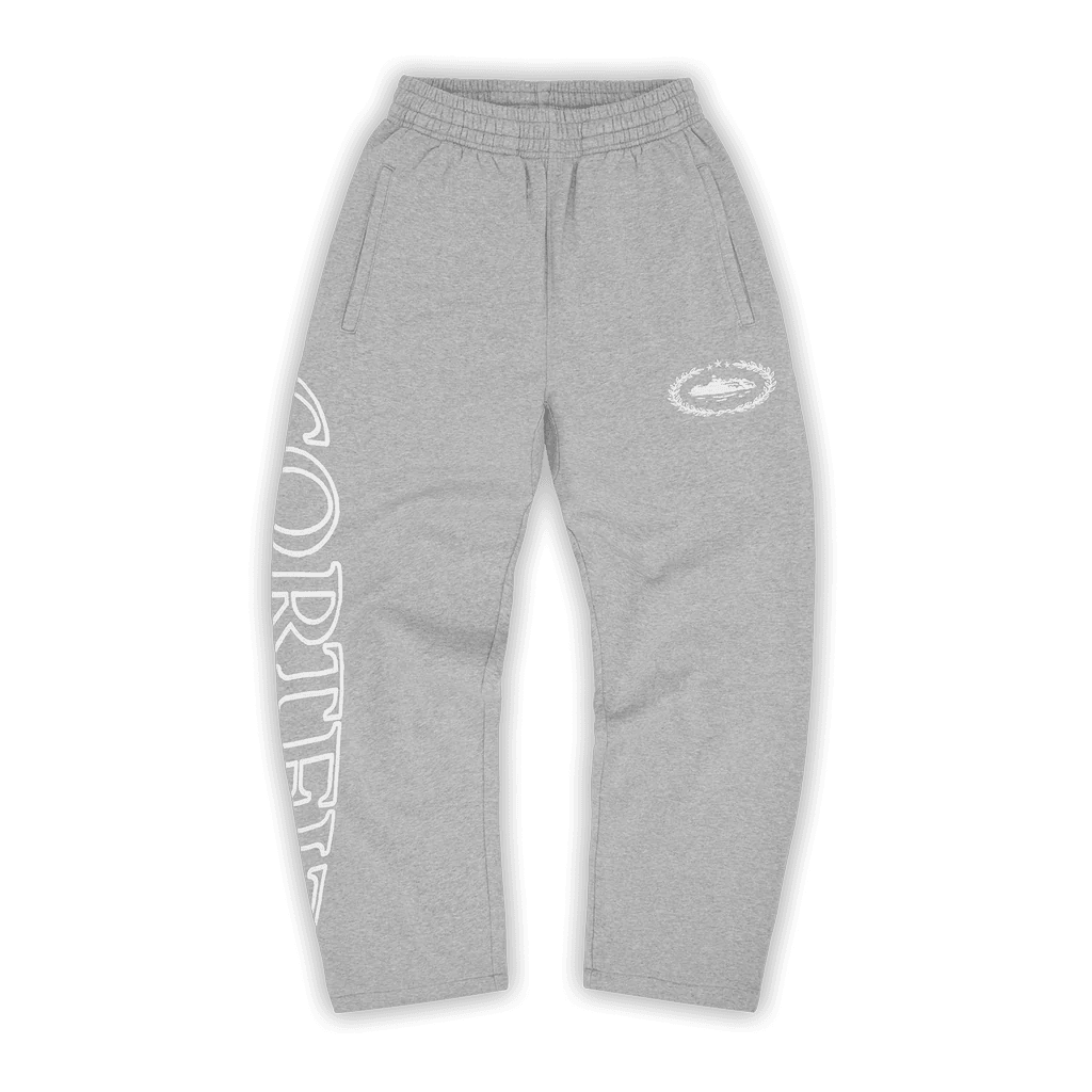 Superior Grey Sweatpant Open Leg