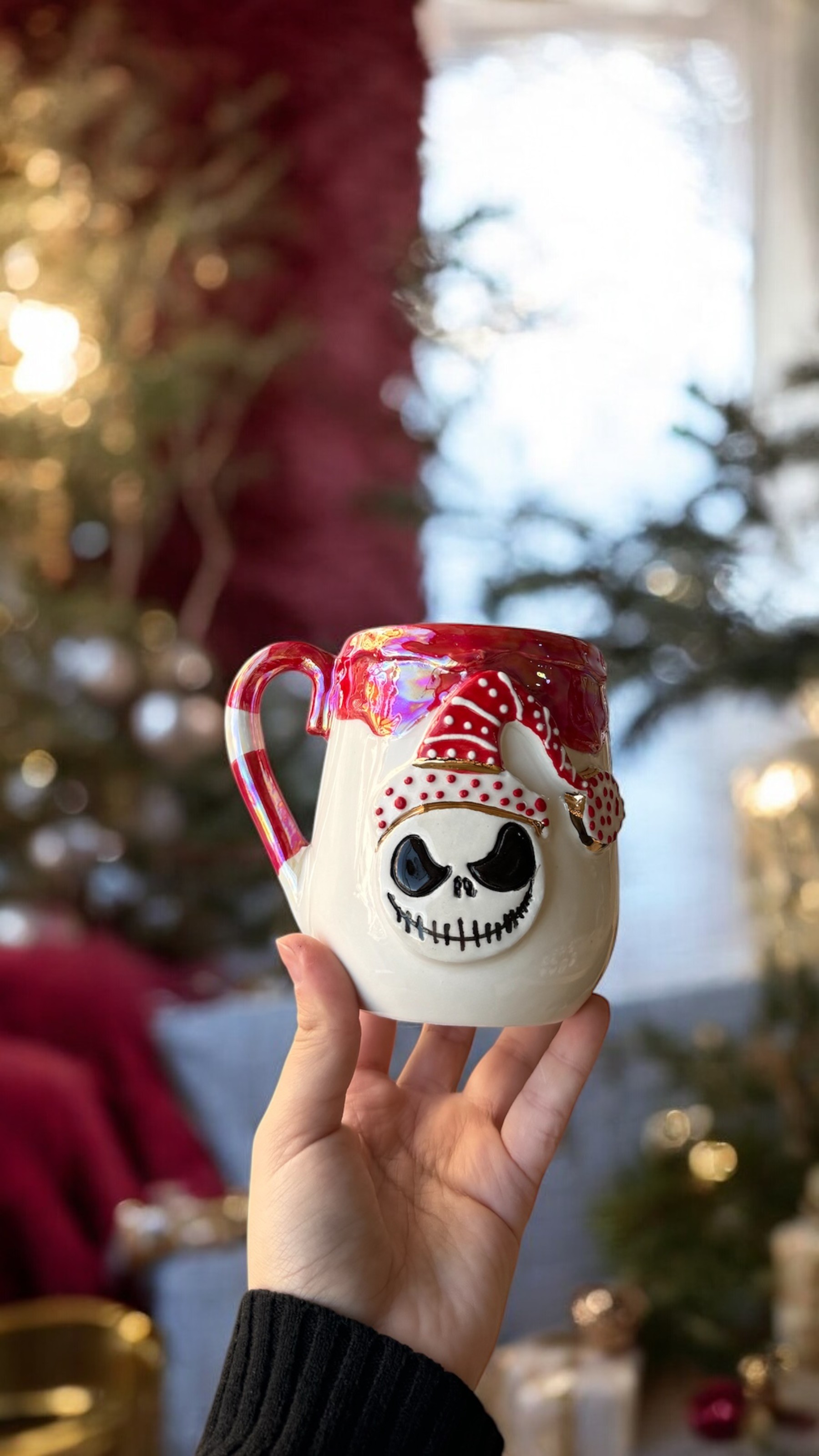 Christmas Skull Seramik Kupa