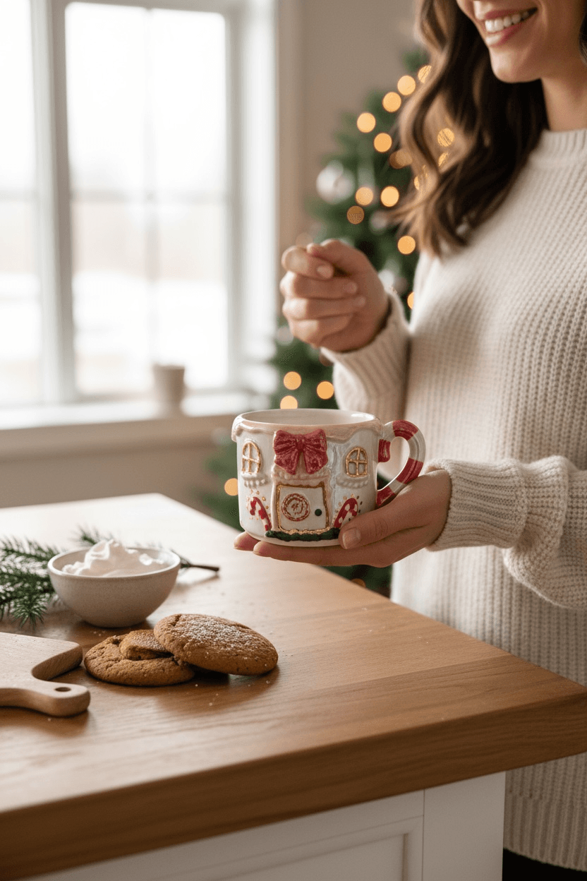 Gingerbread Christmas Seramik Kupa 