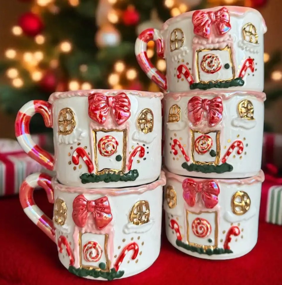 Gingerbread Christmas Seramik Kupa 