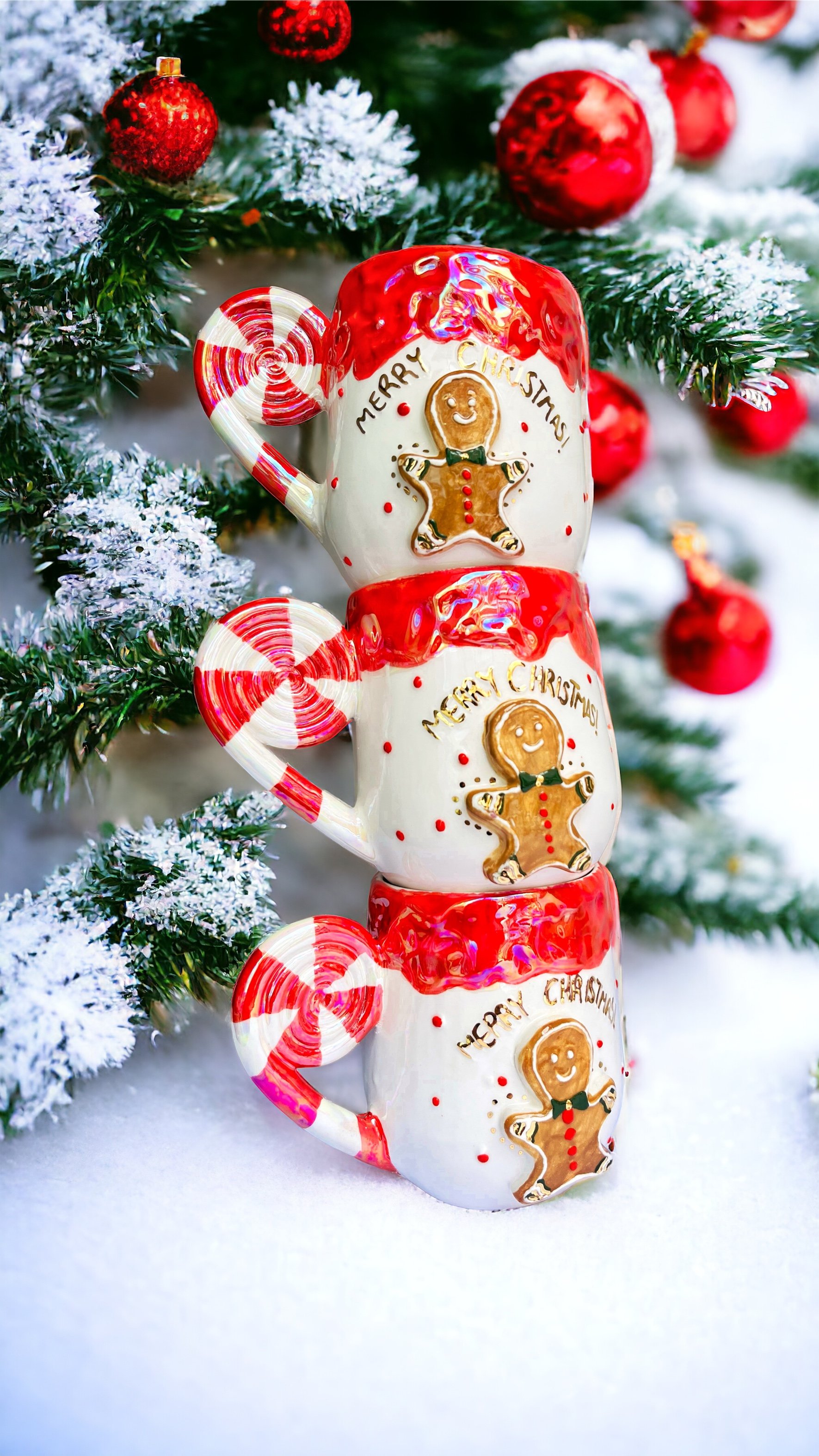 Christmas Cookie Seramik Kupa 