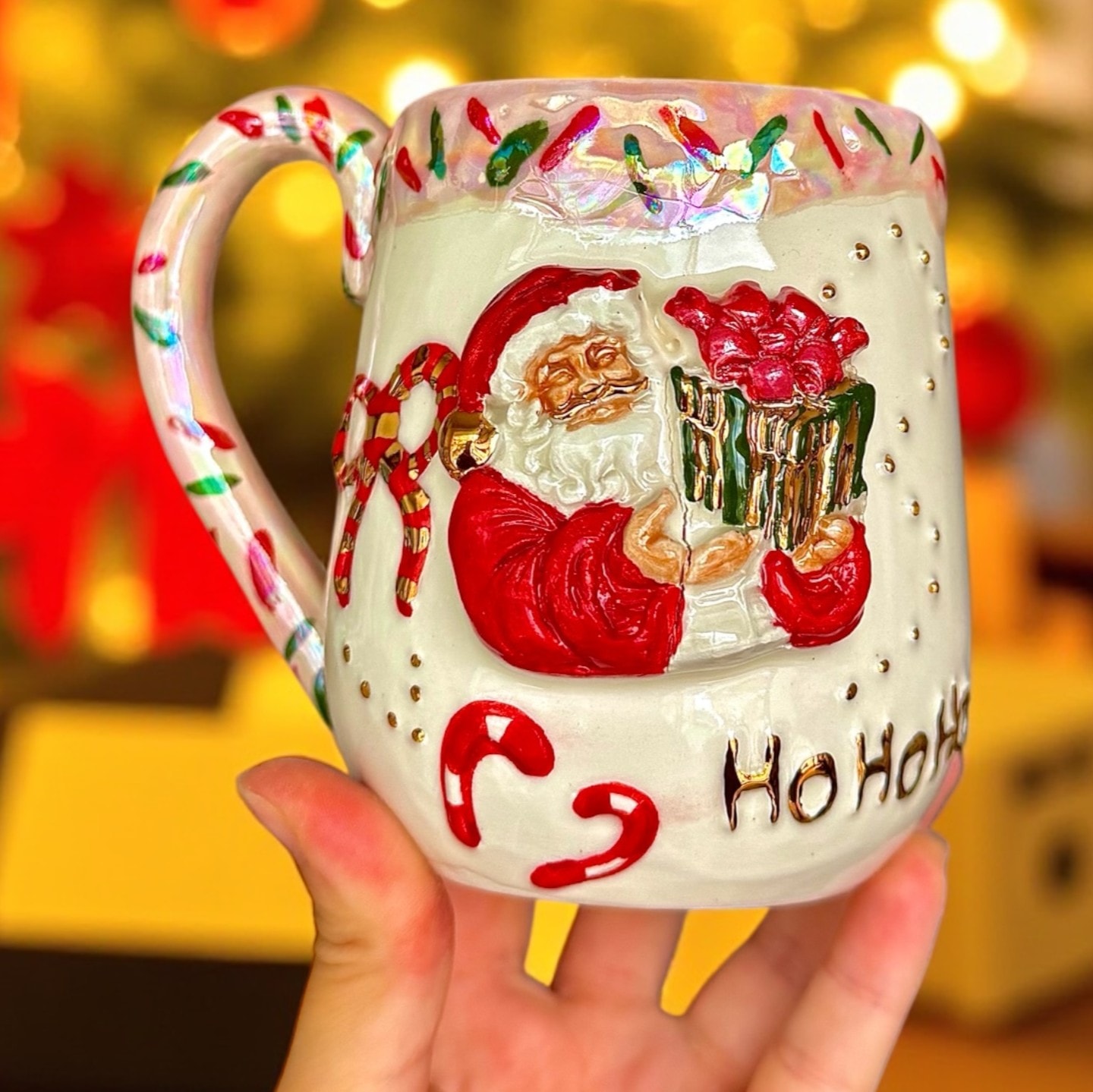 HoHoHo Christmas Seramik Kupa 