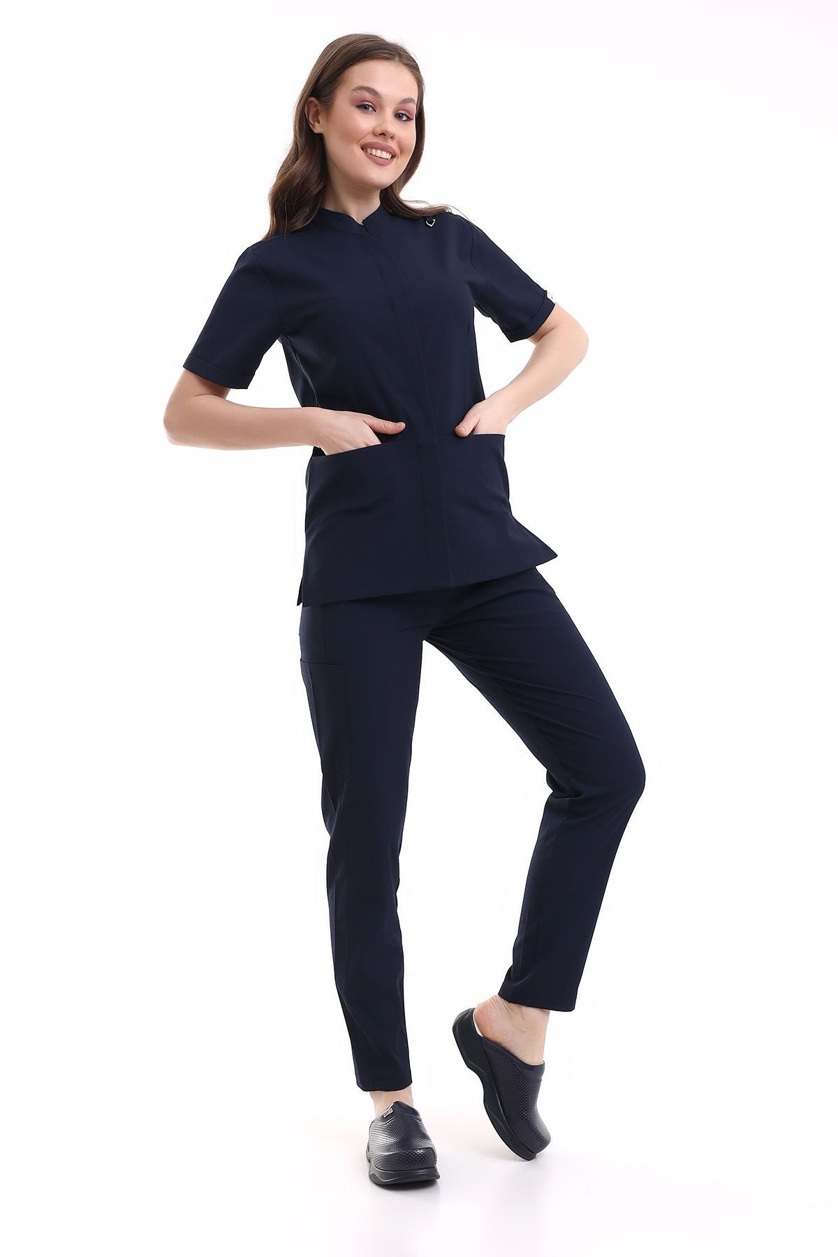 KADIN ÇITÇITLI LİKRALI DOKTOR HEMŞİRE FORMASI