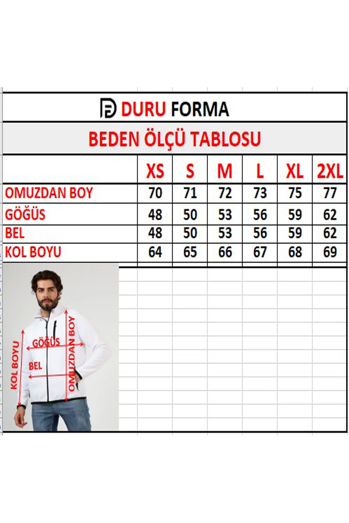 Beyaz Fermuarlı Erkek Polar Hırka 