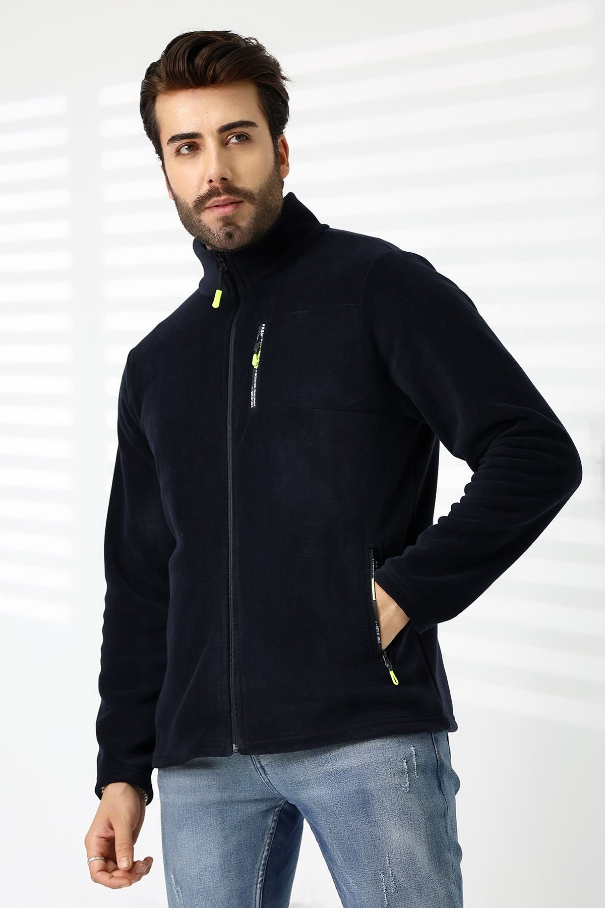 ERKEK LACİVERT POLAR HIRKA